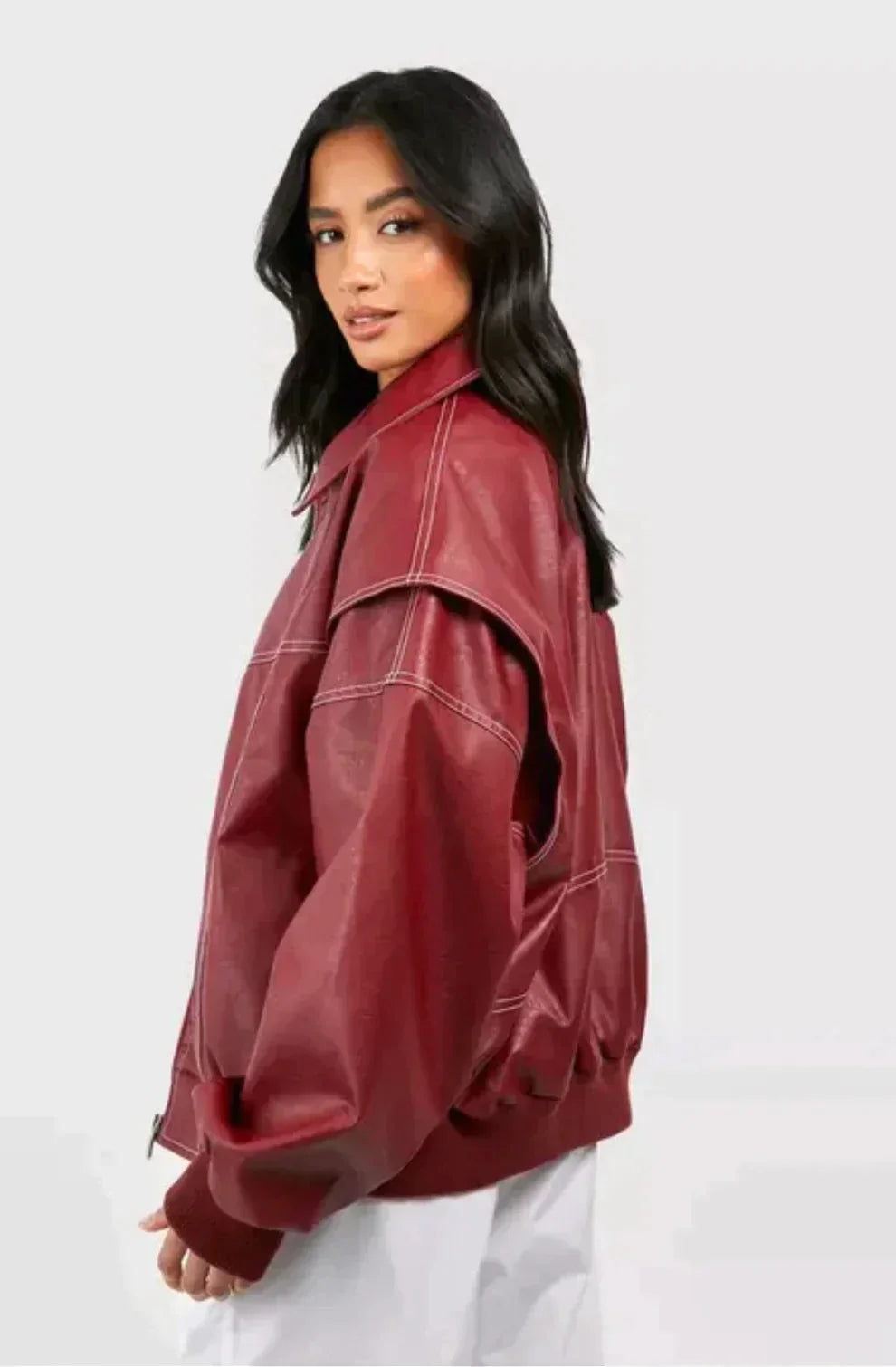 Cherry Luxe Bomber